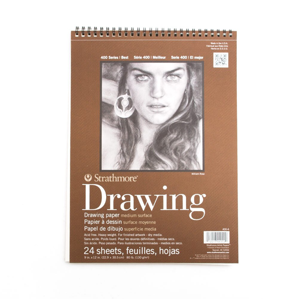 Strathmore, Sketchbooks & Pads, Art & School, 80#, Drawing, 24 sheet, 36189, 9"x12"